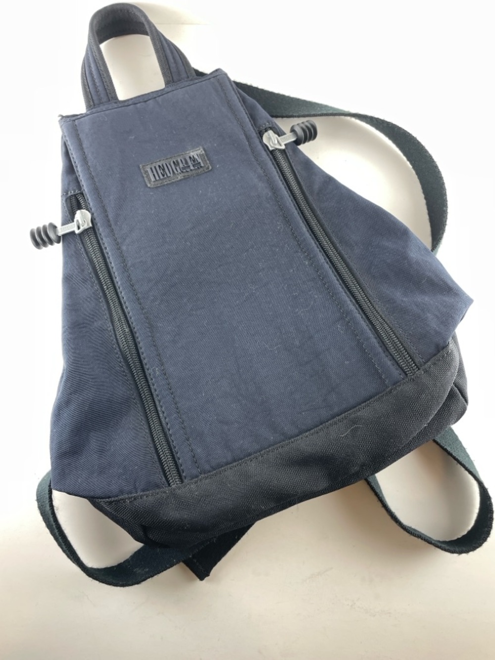Hedgren Small Backpack Navy Lightweight Travel Bag Nylon Anti-Theft Style